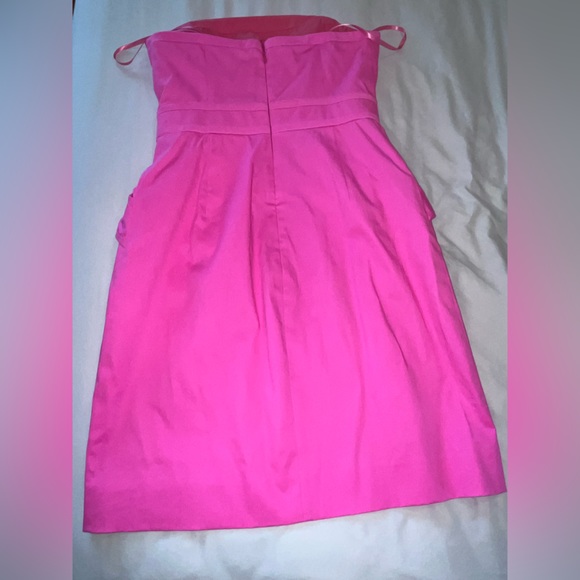 🍭💖 NWT J.Crew Cocktail Flamenca Barbie Ruffle Pink Cocktail Dress Size 2 - Picture 8 of 12